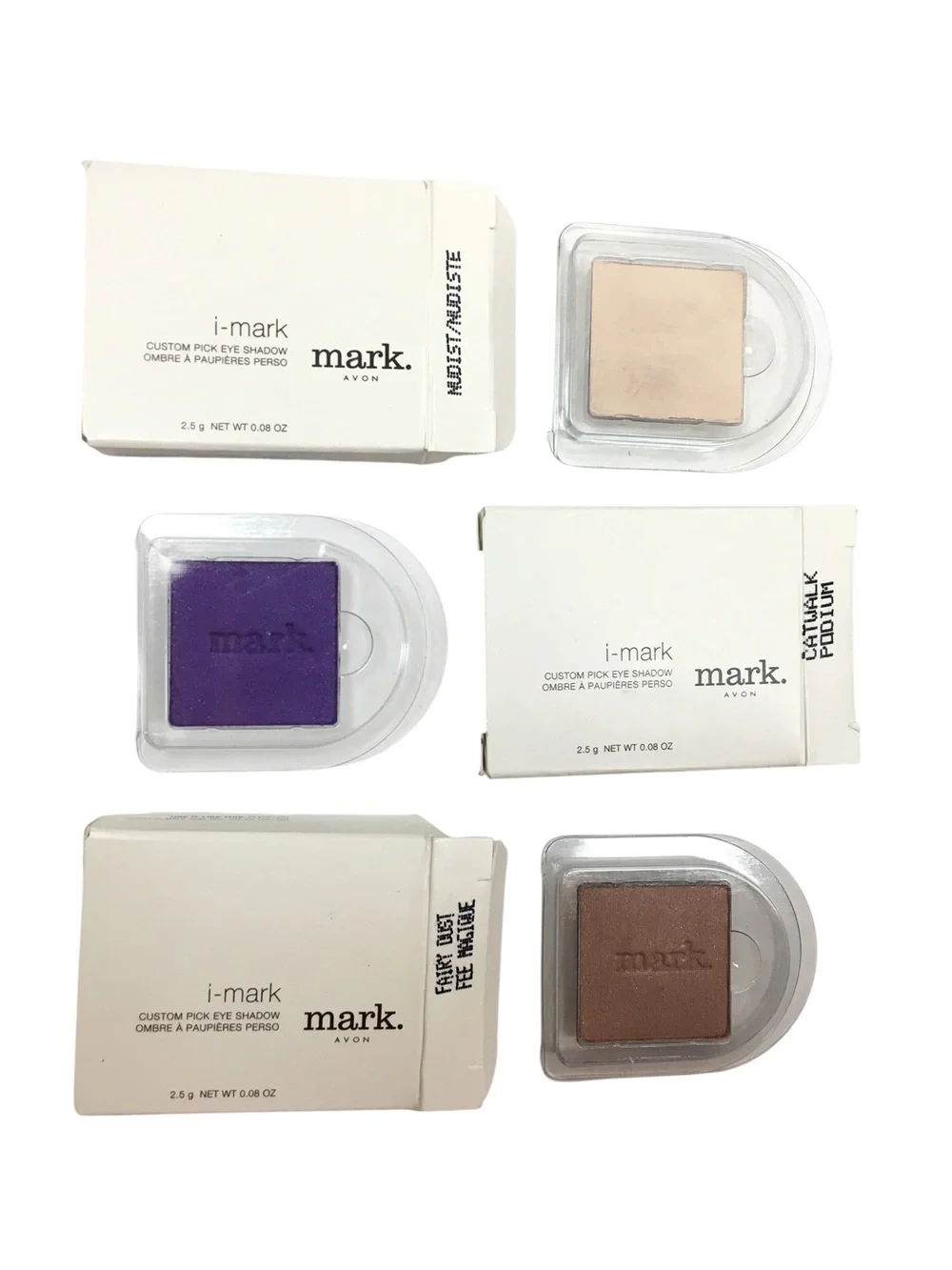 mark. Lot of 3 i-mark Custom Pick Eye Shadow Nudist Catwalk Fairy Dust NEW RARE
